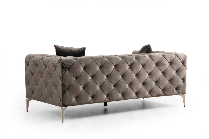 Canapea 2 Locuri Asi Home Como 2- Anthracite Lemn | Tesatura 90X197X70 cm