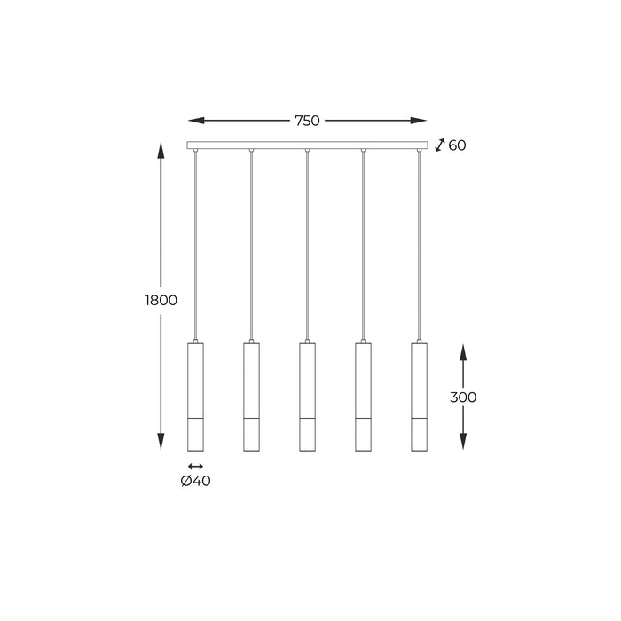 Lustra Zuma Line Madera 4xG9 Lemn