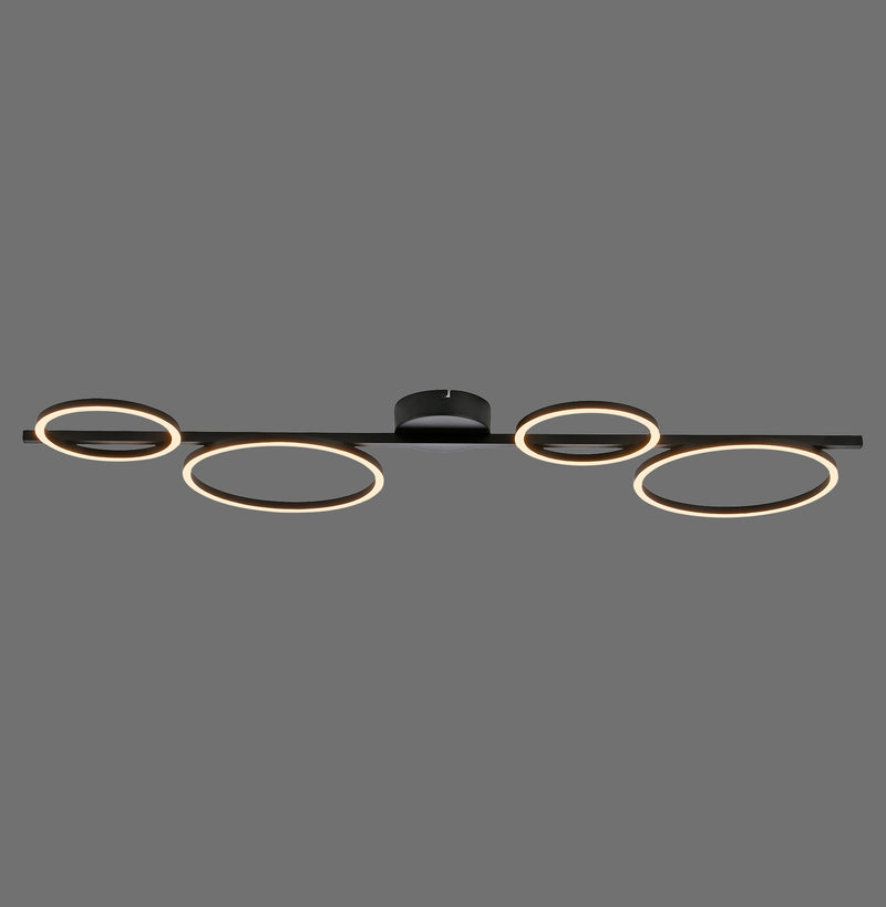 Plafoniera Paul Neuhaus MINI RITUS 4xLED Negru