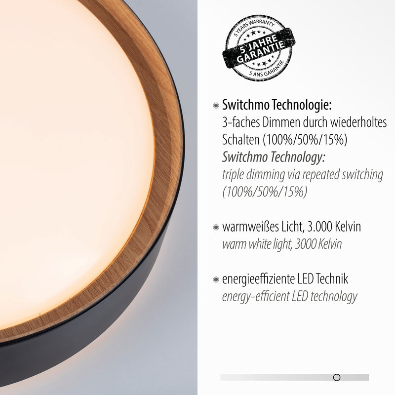Plafoniera Paul Neuhaus EMILIA LED Negru