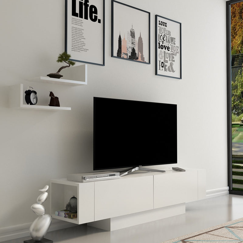 Consola TV Asi Home Matera - White, White PAL 32X150X42 cm
