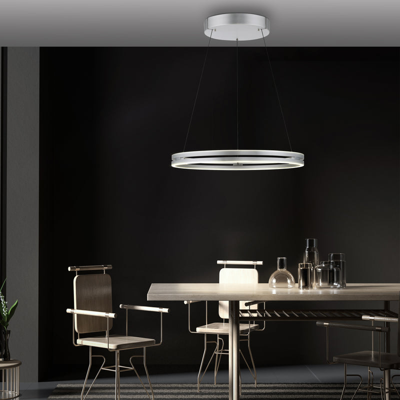 Lustra Paul Neuhaus PUREE-LOOP 2xLED Aluminiu