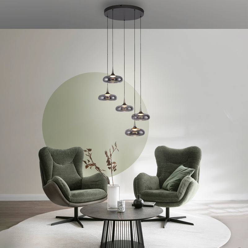 Lustra Paul Neuhaus POSH 5xLED Gri