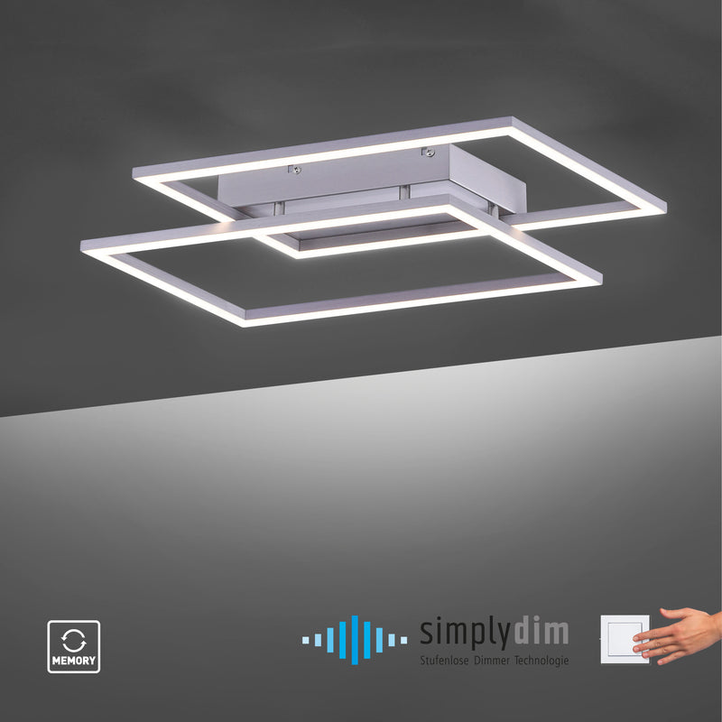 Plafoniera Paul Neuhaus INIGO 2xLED Otel
