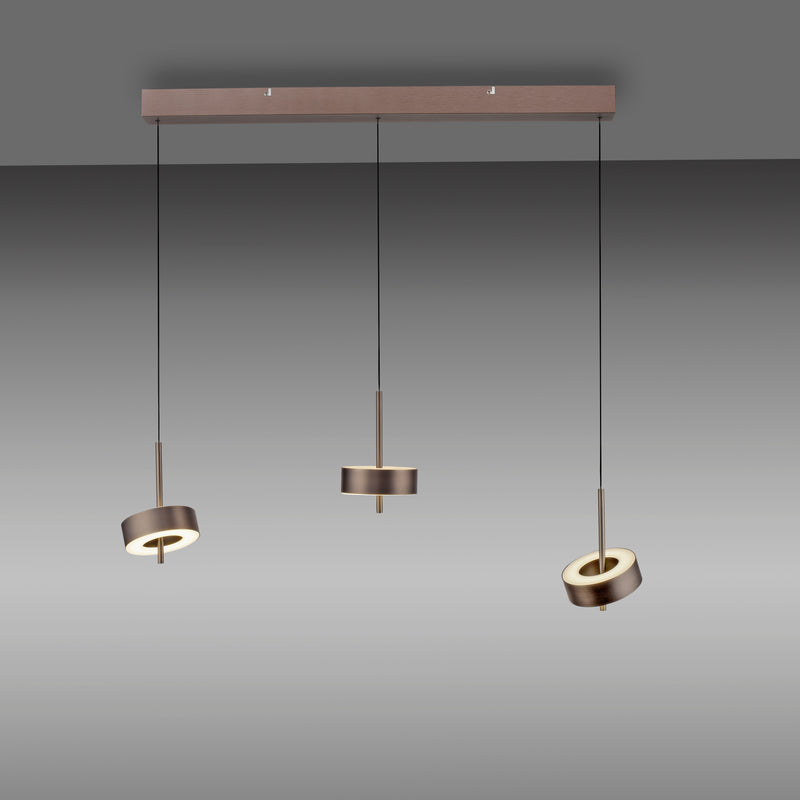 Lustra Paul Neuhaus Q-ROTATE 3xLED Maro Metalic