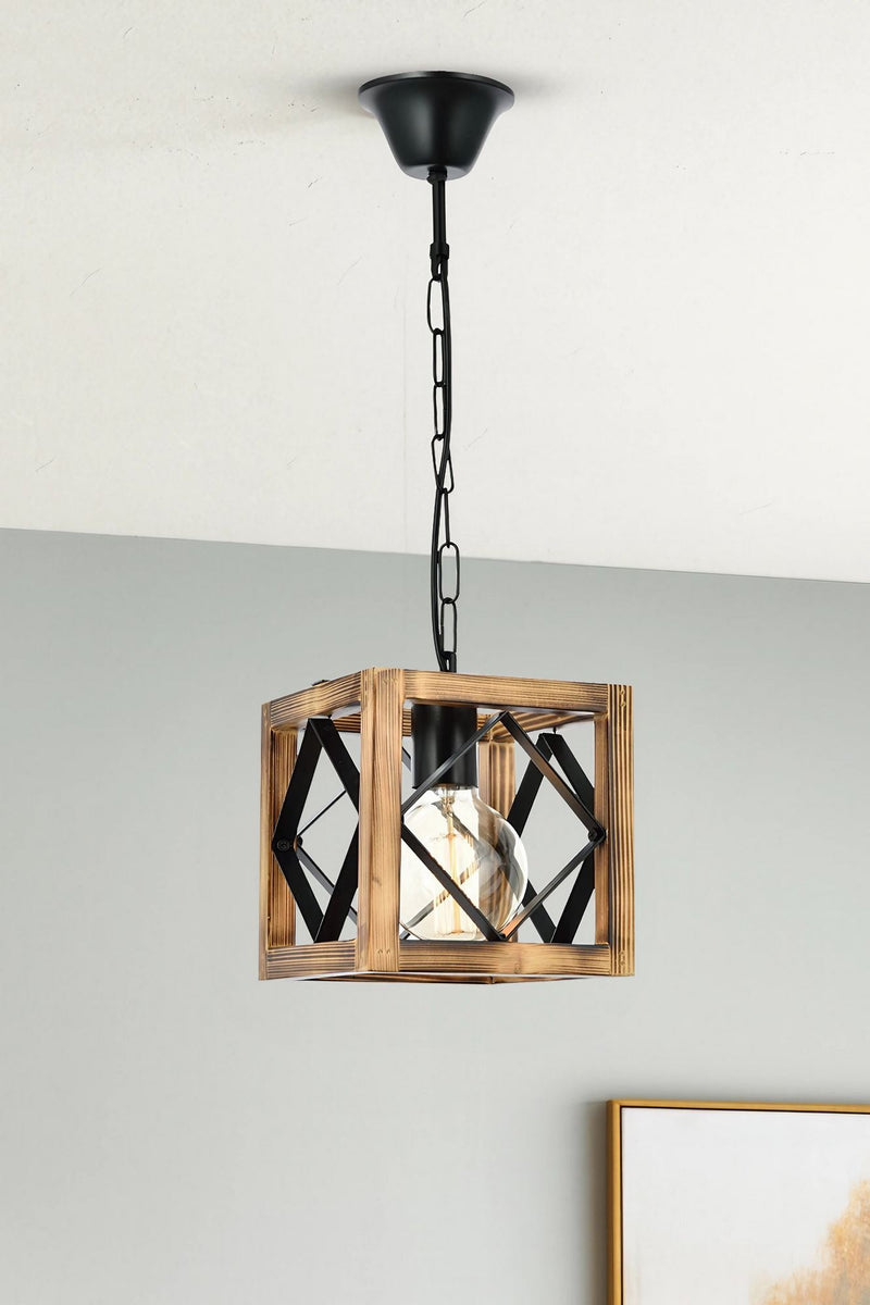 Lustră Asi Home E8146-1R, Walnut