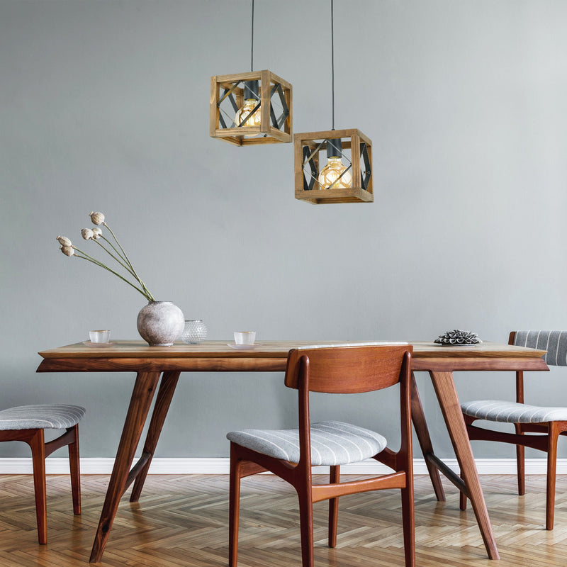 Lustră Asi Home E8146-2, Walnut
