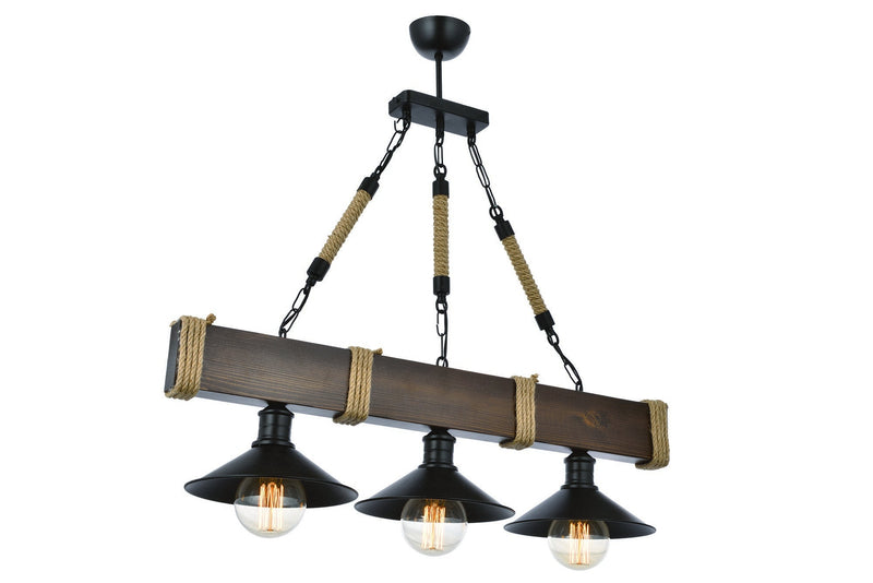 Lustră Asi Home E8121-2, Walnut, 70x75 cm