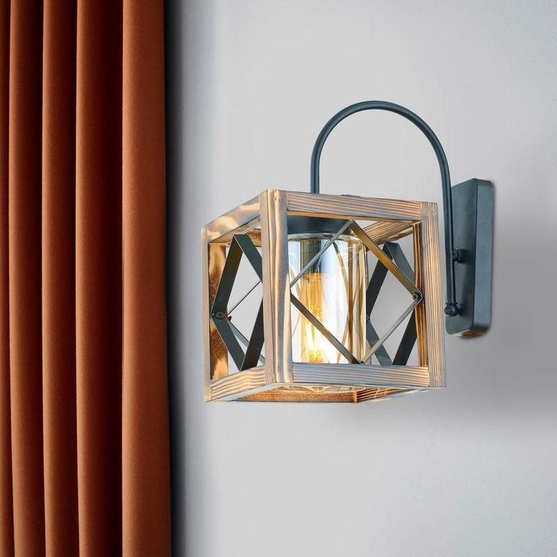 Aplică Asi Home E8146-1A, Walnut