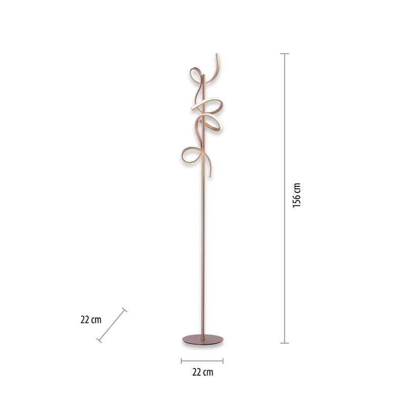 Lampadar Paul Neuhaus CURLS 2xLED Alama Mat