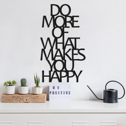Accesoriu Iluminat Asi Home Do More Of What, Negru, 41x70 cm