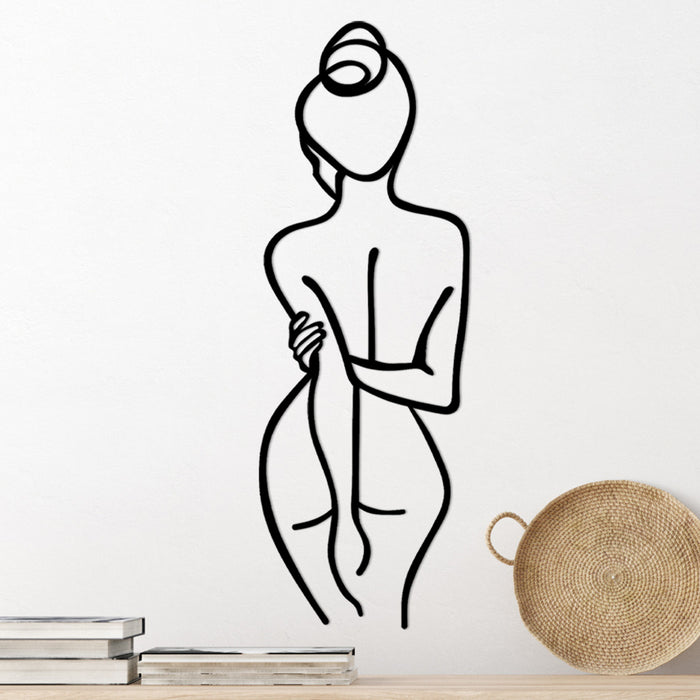 Decoratiune de Perete din Metal Asi Home Woman Body Metal 26X72 cm