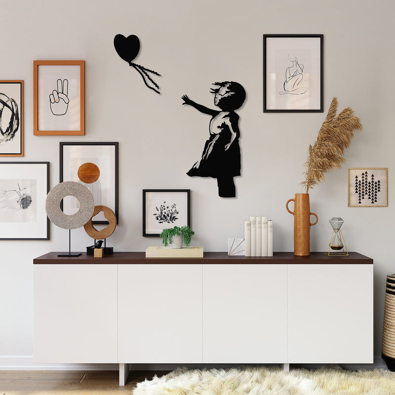 Accesoriu Iluminat Asi Home Banksy - 14, Negru, 105x85 cm