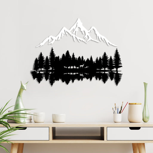Accesoriu Iluminat Asi Home Nature And Mountain, Negru, 62x22 cm