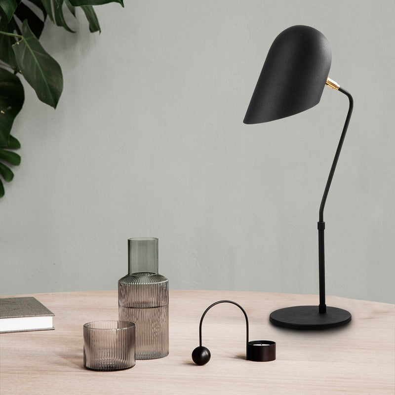 Veioză Asi Home Kesik - 4956, Negru, Ø12 cm