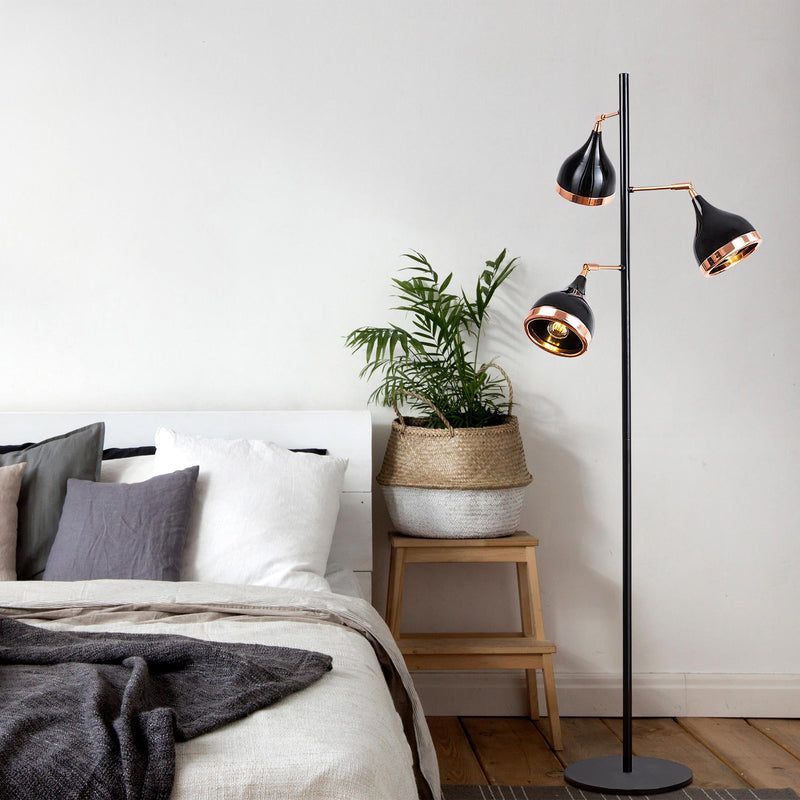 Lampadar Asi Home Yıldo - 7021, Negru, 3xE27
