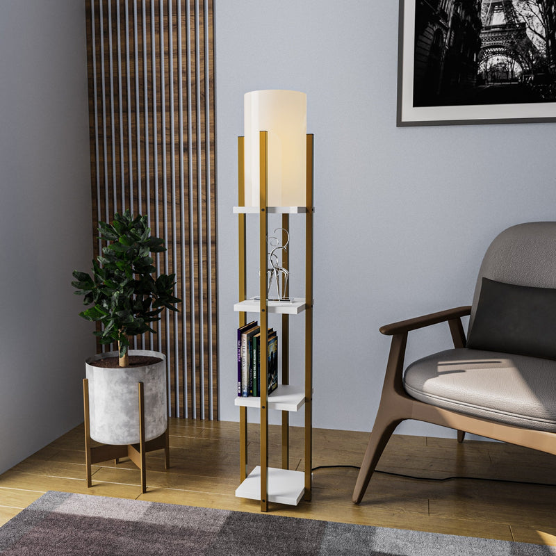 Lampadar Asi Home Shelf Lamp - 8119, Auriu, Ø20 cm