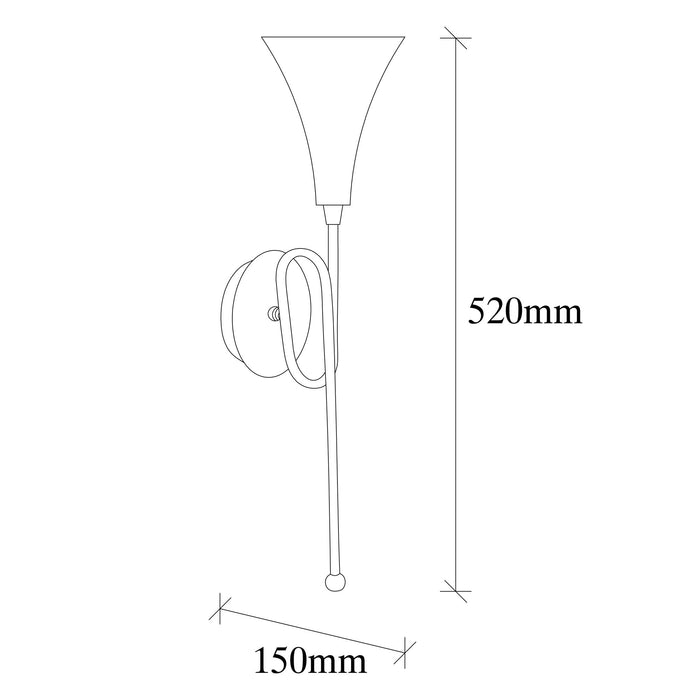 Aplica  Asi Home Sarmal - 3051 Metal 13X15X52 cm