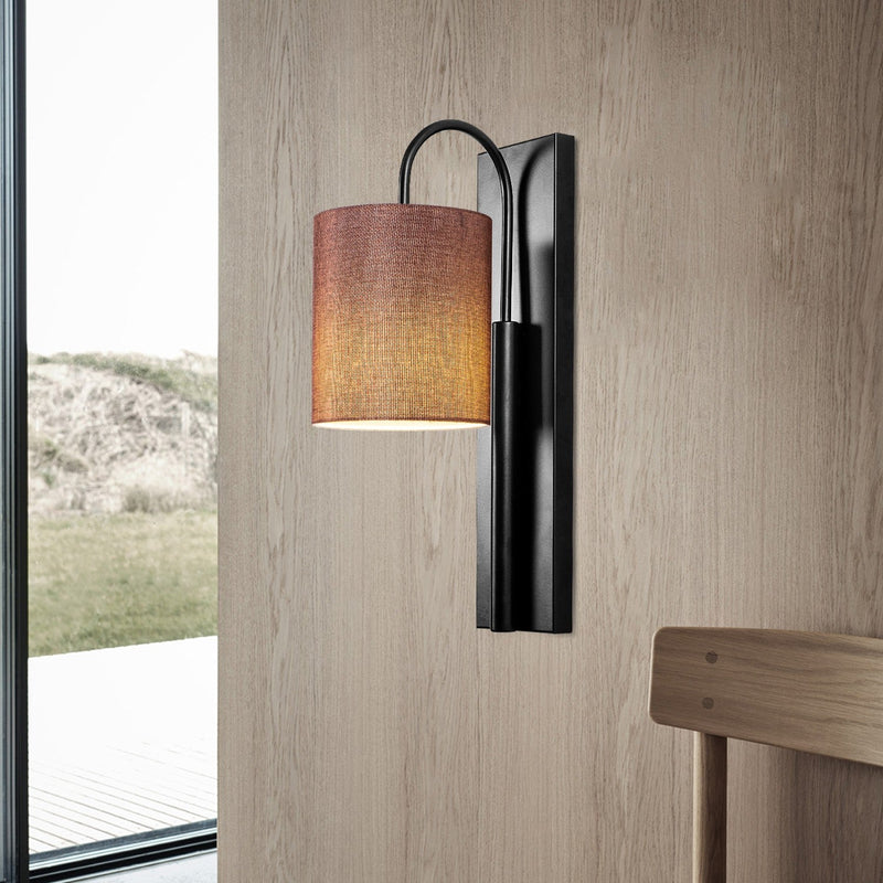 Aplică Asi Home Baston - 3462, Negru, Ø14 cm