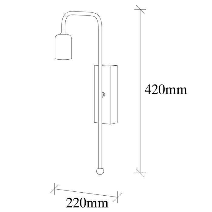 Aplica  Asi Home Mum - 3501 Metal 6X22X42 cm