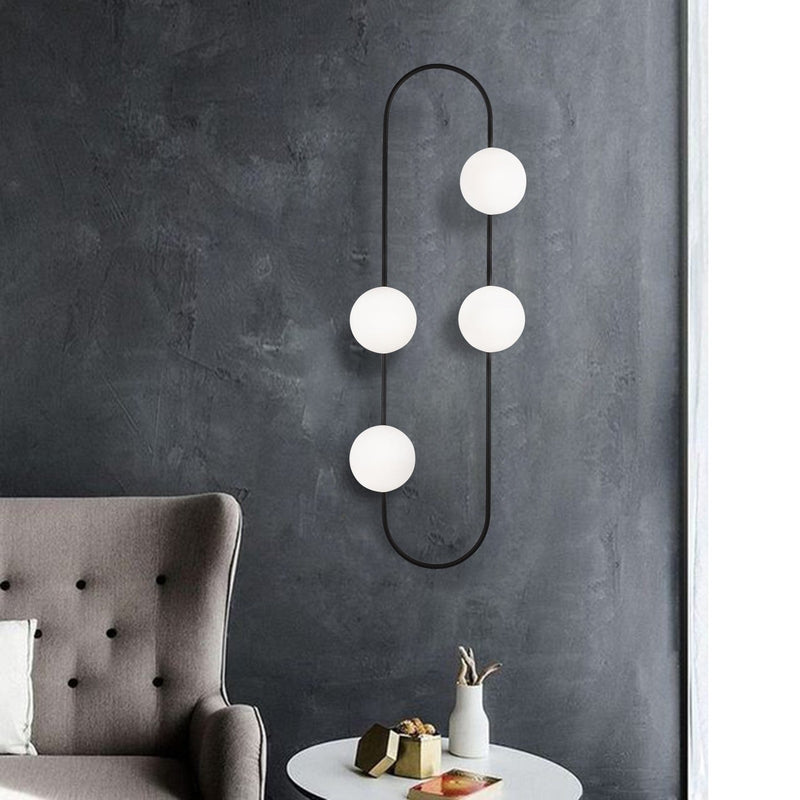 Aplică Asi Home Abaküs - 4901, Negru, 4xE27