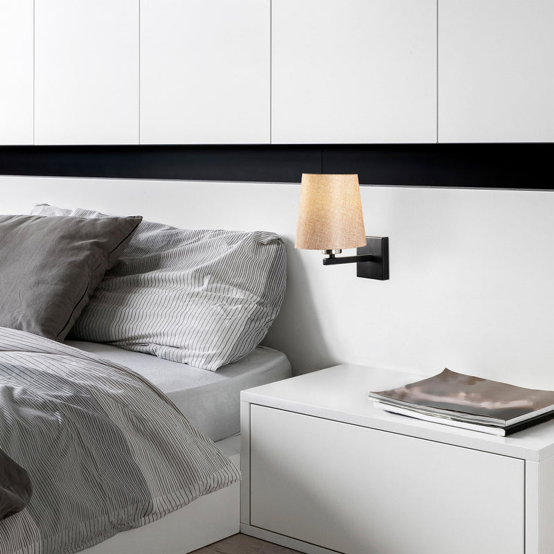 Aplică Asi Home Profil - 4662, Negru, Ø18 cm