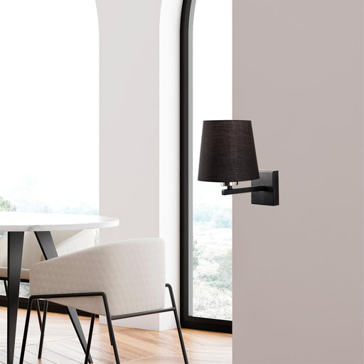 Aplică Asi Home Profil - 4664, Negru, Ø18 cm