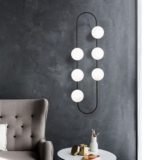Aplică Asi Home Abaküs - 4921, Negru, 6xE27