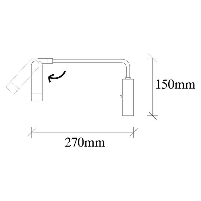 Aplica  Asi Home Uğur - 6041 Metal 10X27X15 cm