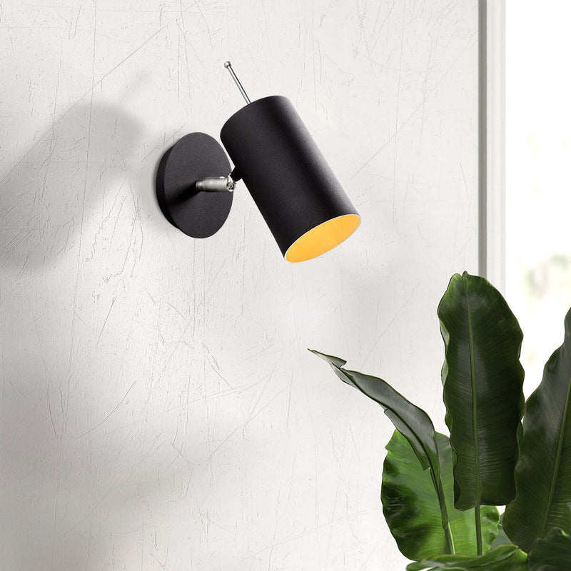 Aplică Asi Home Kem - 6381, Negru, Ø10 cm