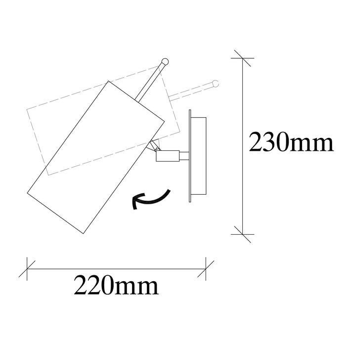 Aplica  Asi Home Kem - 6382 Metal 9X22X23 cm