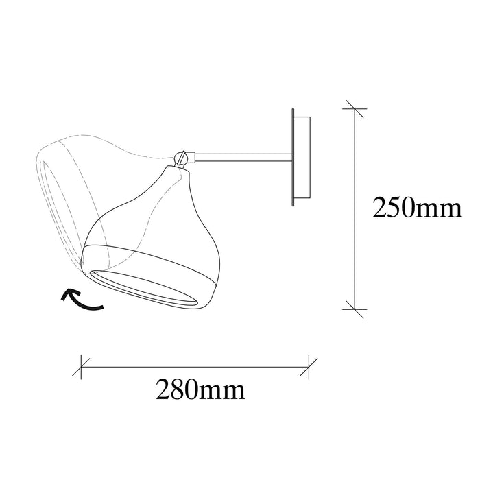 Aplica  Asi Home Yıldo - 6902 Metal 17X28X28 cm