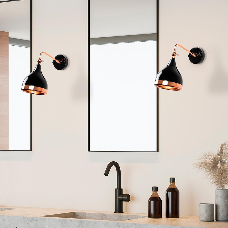 Aplică Asi Home Yıldo - 7031, Negru, Ø10 cm