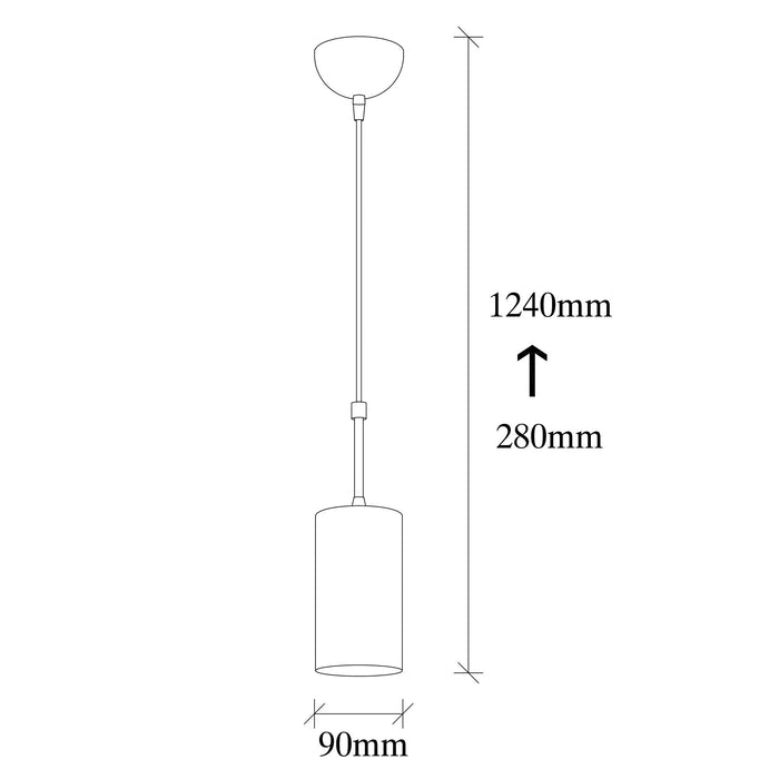 Lustra Asi Home Kem - 6397 Metal 9X9X124 cm