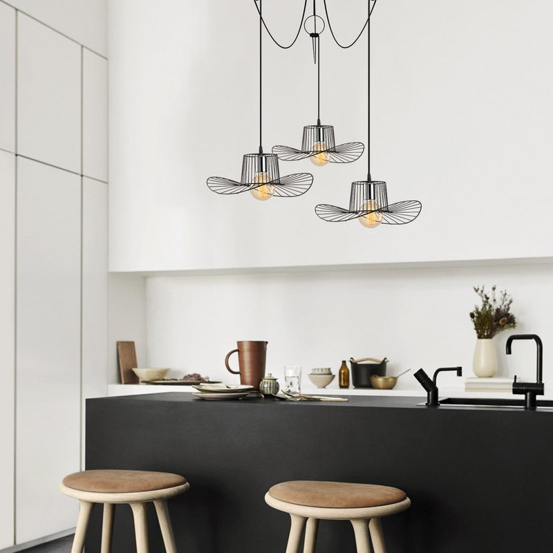 Lustră Asi Home Tel - 6741, Negru, 3xE27