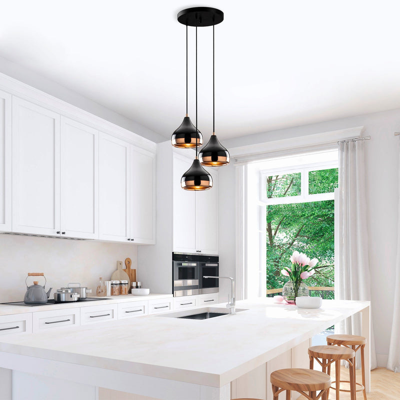 Lustră Asi Home Yıldo - 6871, Negru, 3xE27