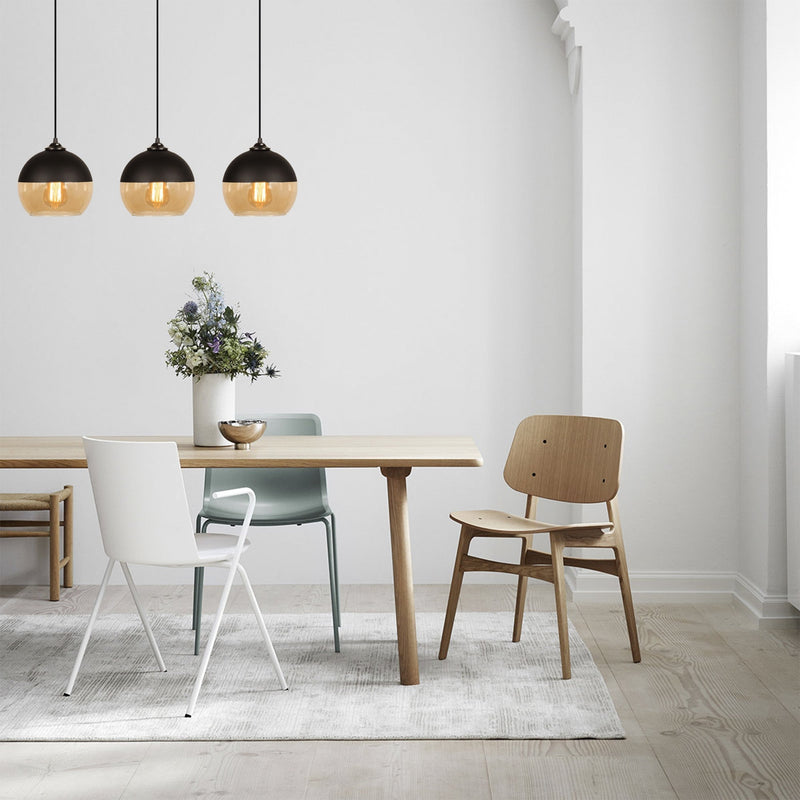 Lustră Asi Home Camini - MR - 872, Negru, 3xE27