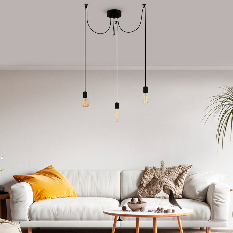 Lustră Asi Home Kabluni - MR - 927, Negru, 3xE27