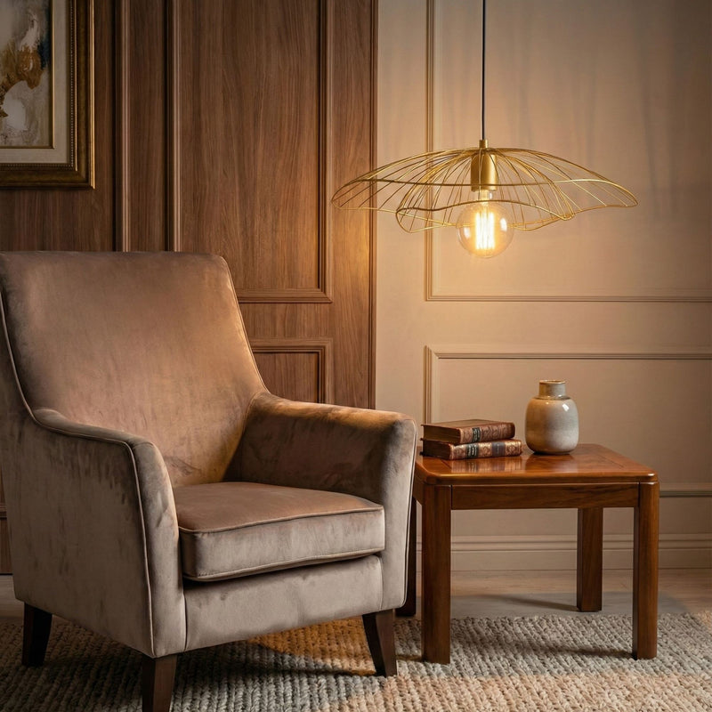 Lustră Asi Home Tel - 6502, Auriu, Ø10 cm