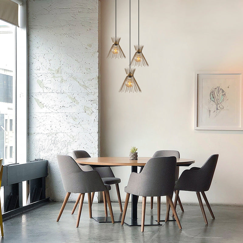 Lustră Asi Home Kirpi - 3086, Auriu, 3xE27