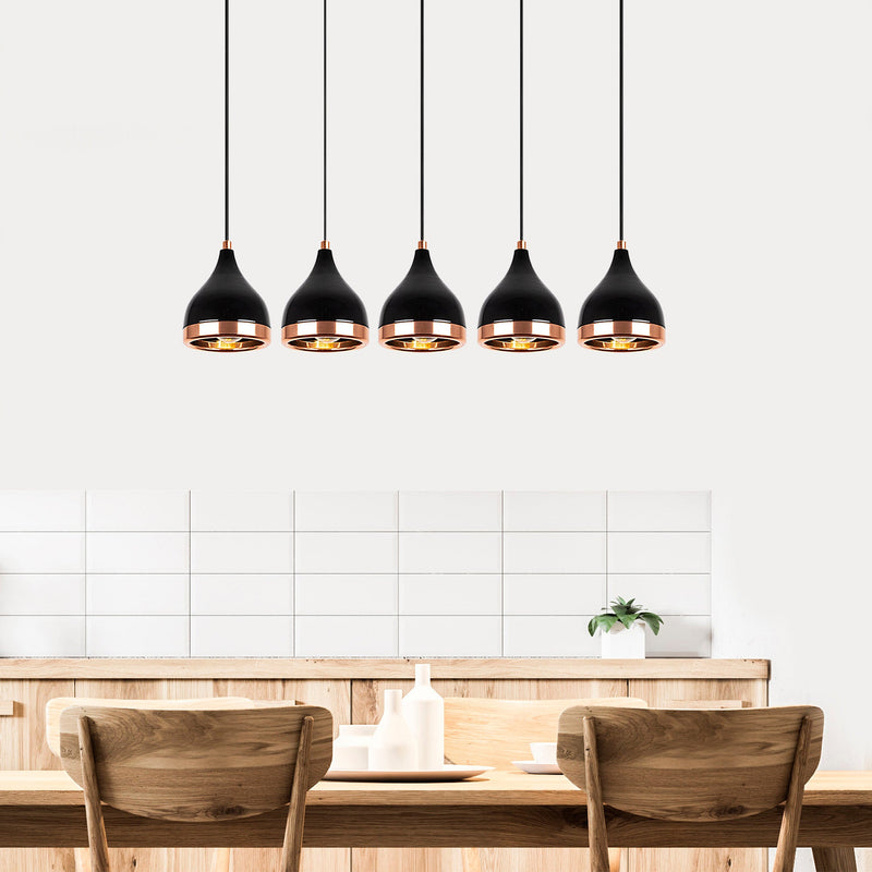 Lustră Asi Home Yıldo - 7010, Negru, 5xE27