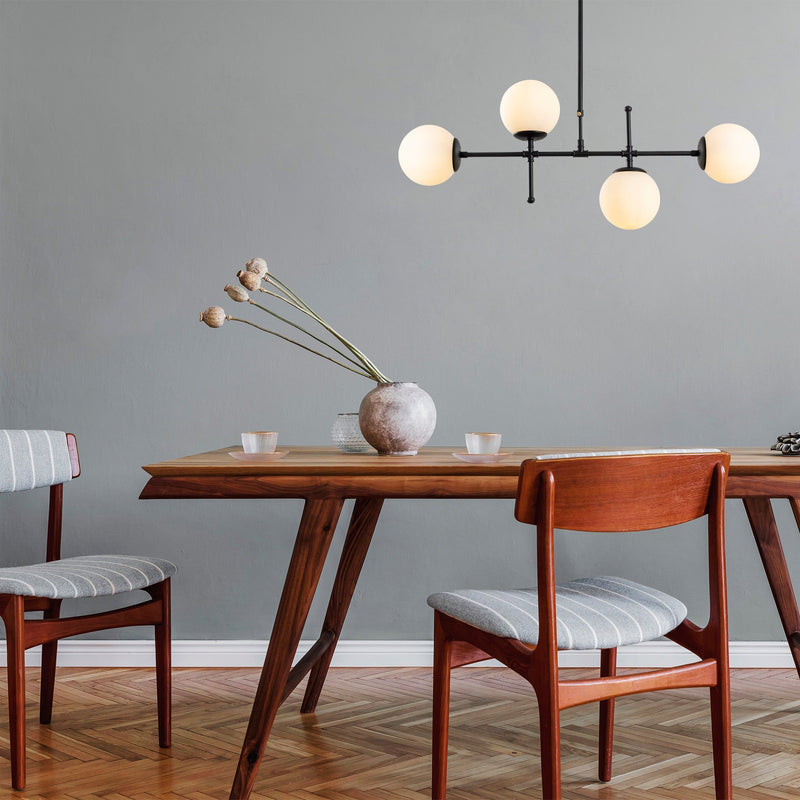 Lustră Asi Home Mudoni-MR-951-3, Negru, 4xE27