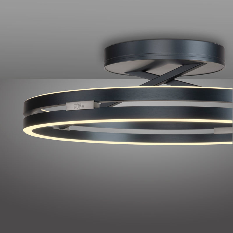 Plafoniera Paul Neuhaus PURE LOOP 2xLED Gri