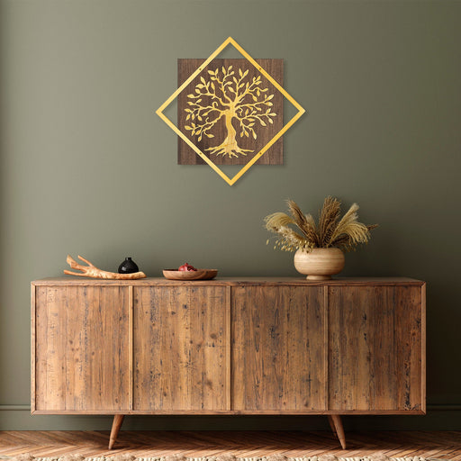 Accesoriu Iluminat Asi Home Tree v2, Walnut, 54x54 cm