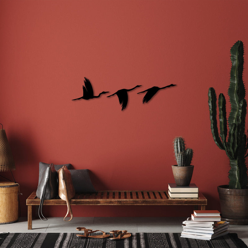 Accesoriu Iluminat Asi Home Migrant Birds - 291, Negru, 11x16 cm