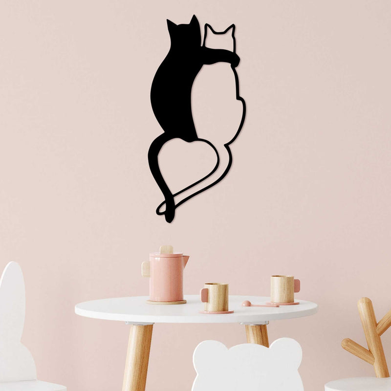 Accesoriu Iluminat Asi Home Love Cats - 478, Negru, 33x70 cm