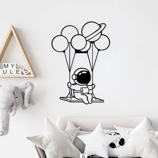 Accesoriu Iluminat Asi Home Astronaut 1, Negru, 44x70 cm
