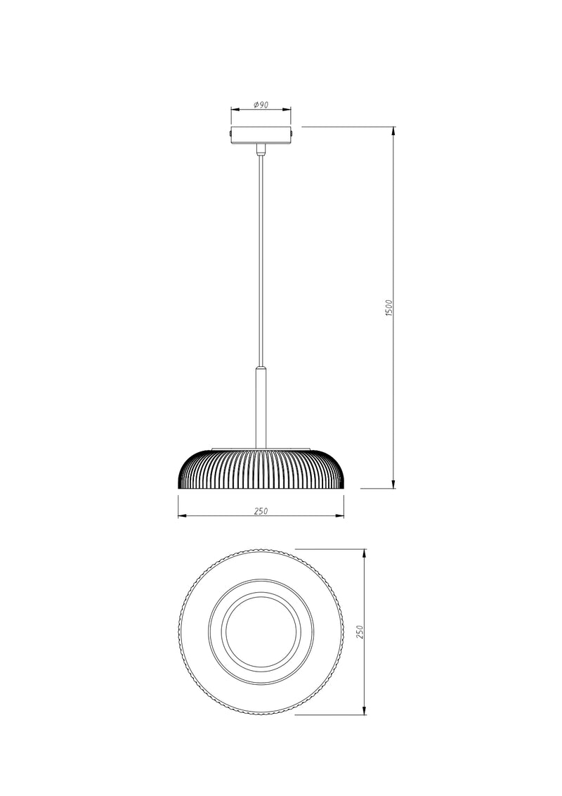Lustra Zuma Line SOLVIA LED Negru