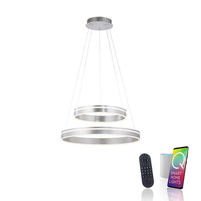 Lustra Paul Neuhaus Q-VITO 2xLED Argintiu