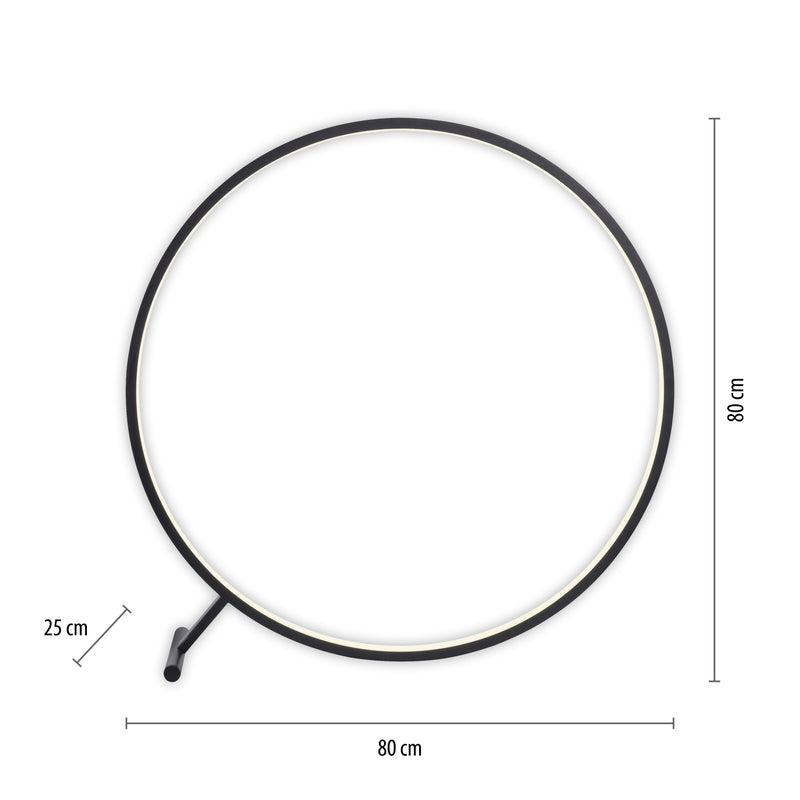Lampadar Paul Neuhaus HULA LED Negru